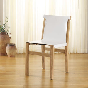 Safavieh Arian Dining Chair White / Natural 18.5" x 22.8" x 34.1"