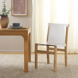 Safavieh Arian Dining Chair White / Natural 18.5" x 22.8" x 34.1"