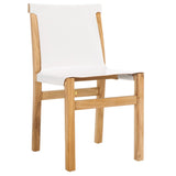 Safavieh Arian Dining Chair White / Natural 18.5" x 22.8" x 34.1"