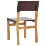 Safavieh Romee Dining Chair Cognac / Natural 18.5" x 20.1" x 33.7"