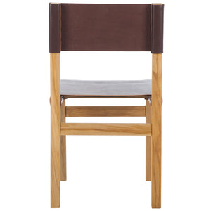 Safavieh Romee Dining Chair Cognac / Natural 18.5" x 20.1" x 33.7"