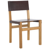 Safavieh Romee Dining Chair Cognac / Natural 18.5" x 20.1" x 33.7"