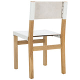 Safavieh Romee Dining Chair White / Natural 18.5" x 20.9" x 33.7"