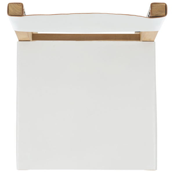 Safavieh Romee Dining Chair White / Natural 18.5" x 20.9" x 33.7"