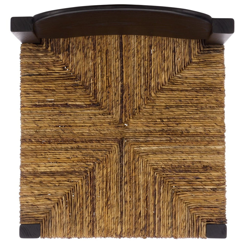 Safavieh Aristedes Dining Chair - Elegant Natural Banana Leaf & Black Sungkai Wood For Modern Comfort DCH1212A