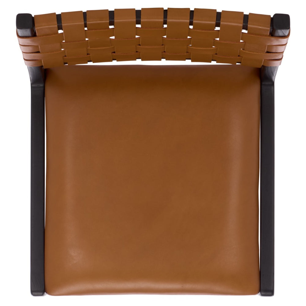 Safavieh Alcuin Dining Chair - Stylish Comfort Meets Durable Craftsmanship For Elegant Dining Spaces Saddle / Black DCH1213A