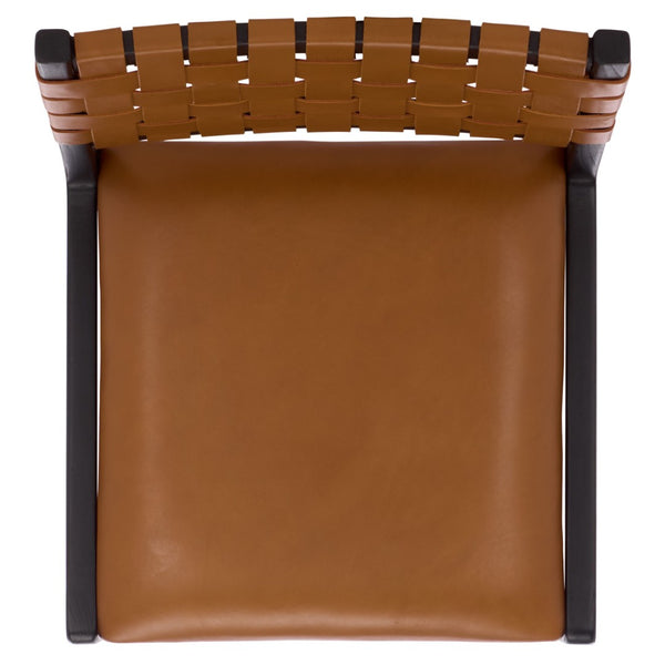 Safavieh Alcuin Dining Chair - Stylish Comfort Meets Durable Craftsmanship For Elegant Dining Spaces Saddle / Black DCH1213A