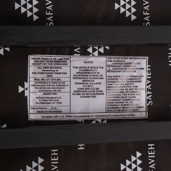 Safavieh Alcuin Dining Chair - Stylish Saddle Seat With Elegant Wood Frame For Chic Dining Spaces Black ,Black Leather,Wood,Fabric,Foam Dch1213b