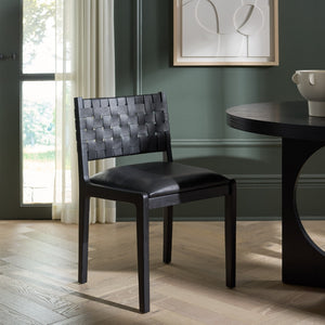 Safavieh Alcuin Dining Chair - Stylish Comfort Meets Durable Craftsmanship For Elegant Dining Spaces Black / Black DCH1213B