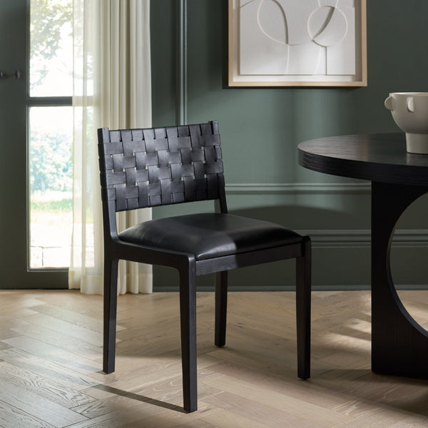 Safavieh Alcuin Dining Chair - Stylish Comfort Meets Durable Craftsmanship For Elegant Dining Spaces Black / Black DCH1213B
