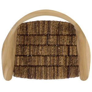 Safavieh Bandelier Banana Weaved Dining Chair - Unfinished Natural Teak, Rustic Elegance For Your Home Natural ,Natural Abacca,Wood Dch1217a