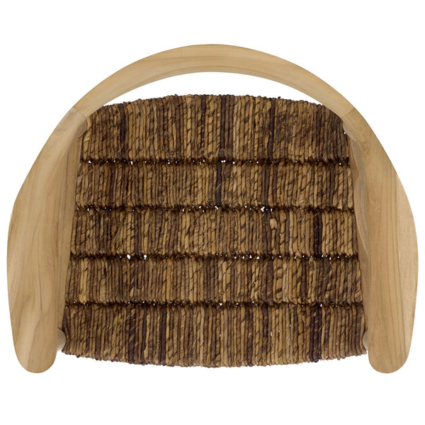 Safavieh Bandelier Banana Weaved Dining Chair - Unfinished Natural Teak, Rustic Elegance For Your Home Natural ,Natural Abacca,Wood Dch1217a