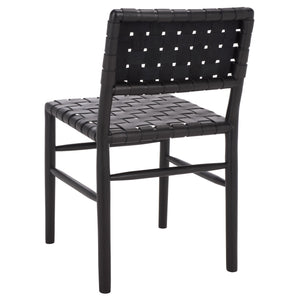 Kaiber Dining Chair With Genuine Leather Seat And Solid Wood Frame — Ergonomic, Durable, Stylish