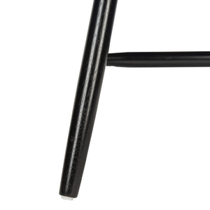 Safavieh FRIAR Dining Chair Set of Two - Timeless Windsor Design with Modern Matte Finish for Elegant Spaces Black DCH1401A-SET2