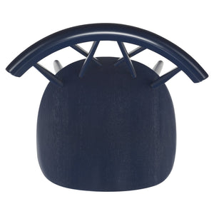 Safavieh FRIAR Dining Chair Set of Two - Timeless Windsor Design with Modern Matte Finish for Elegant Spaces Navy DCH1401F-SET2