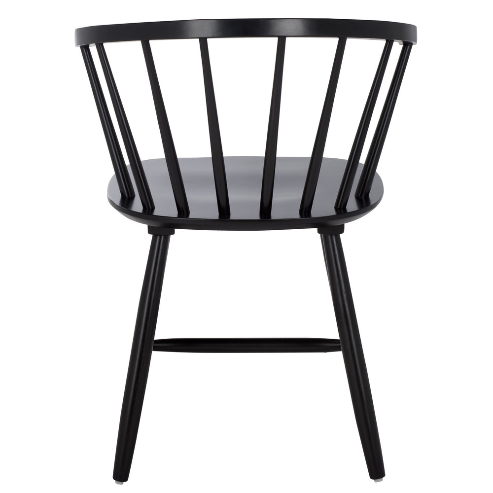 Safavieh Ceres Dining Chair Set Of 2 - Elegant Black Finish For Classic-contemporary Home Decor Black Wood Dch1402b-set2