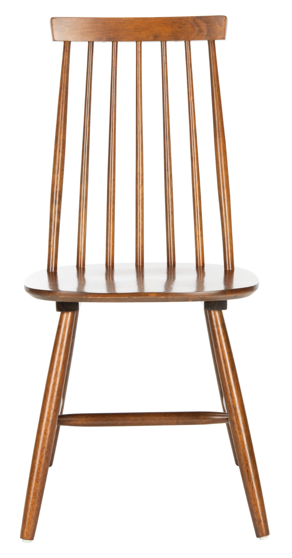 Safavieh PRIAM Dining Chair Set of 2 - Classic Walnut Spindle Back for Timeless Farmhouse Dining Style DCH1403A-SET2
