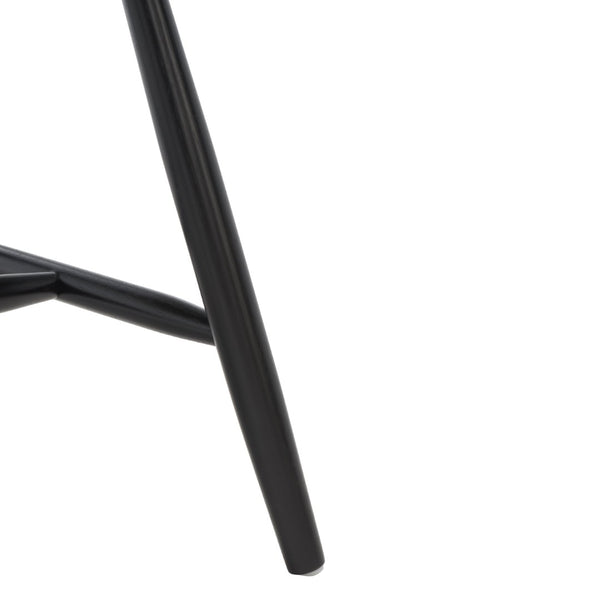 Safavieh JODAN Dining Chair - Elegant Windsor Spindle Back in Solid Wood for Timeless Dining Comfort Black DCH1404A-SET2