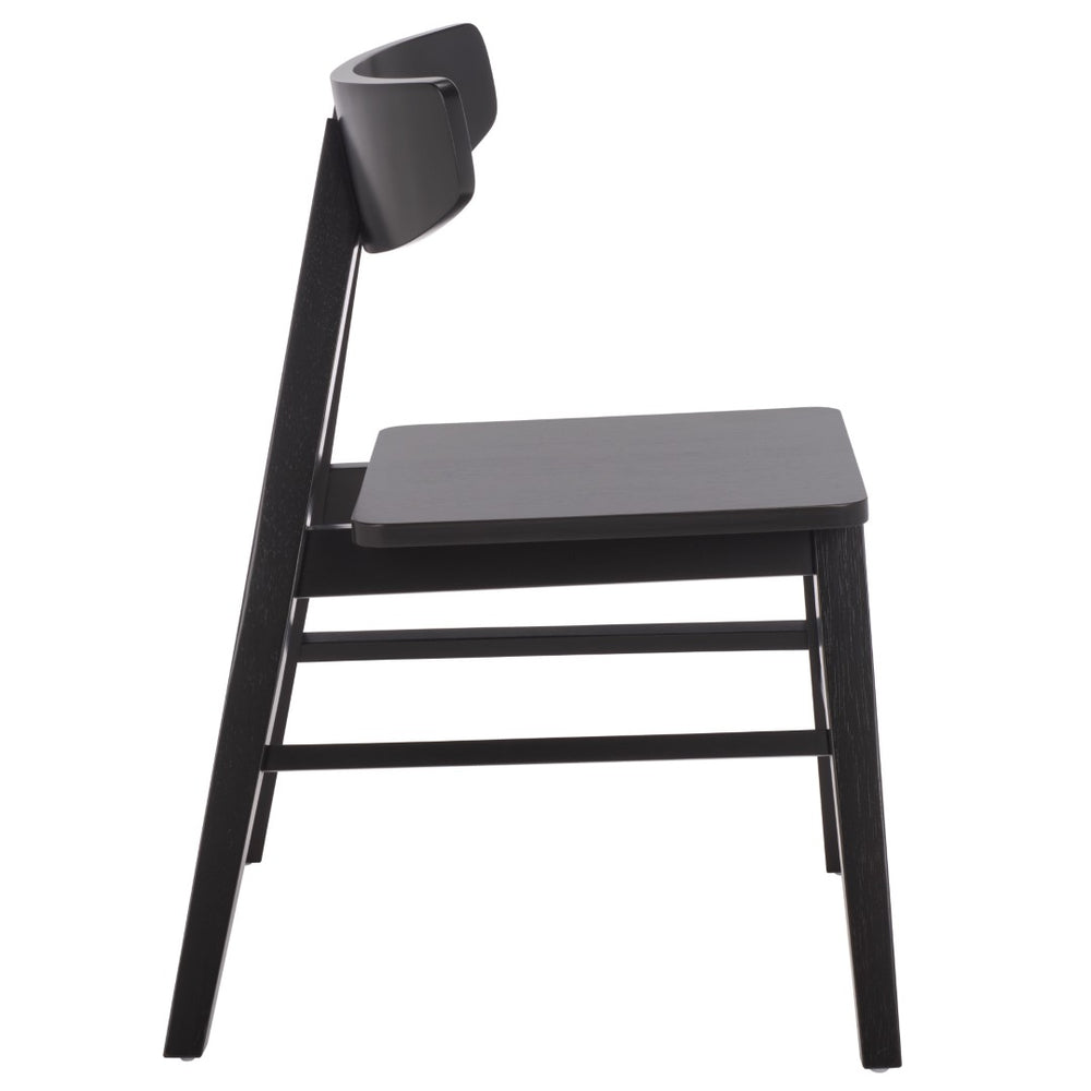 Safavieh FARRAH Dining Chair - Elegant Two-Tone Design with Durable Upholstery for Stylish Comfort and Quality Black DCH1405B-SET2