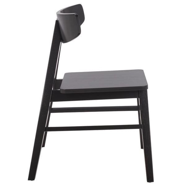 Safavieh FARRAH Dining Chair - Elegant Two-Tone Design with Durable Upholstery for Stylish Comfort and Quality Black DCH1405B-SET2