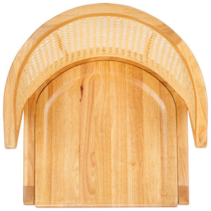 Safavieh Edan Dining Chair - Mid-Century Modern Design With Rattan-Textured Barrel Back For Stylish Comfort Natural / Natural DCH1500F