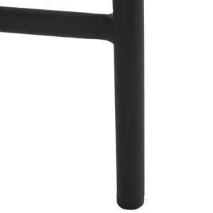 Safavieh ARCHER Dining Chair Set of Two - Mid-Century Modern Style with Cushioned PU Leather Comfort Black DCH3004C-SET2