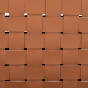 Safavieh WESSON Woven Dining Chair Set of Two: Modern Minimalism Meets Tactile Luxury for Your Home Cognac / Black DCH3005B-SET2