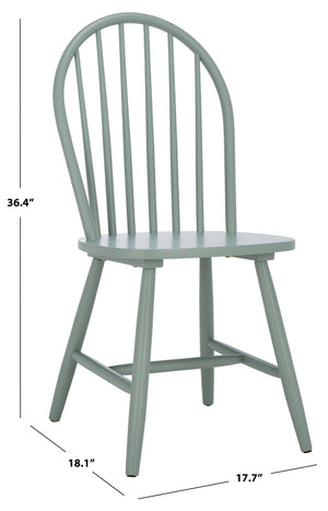 Safavieh OMAHA Dining Chair - Modern Comfort with Durable Rubberwood & Elegant Design for Any Dining Space Sage DCH3300A-SET2