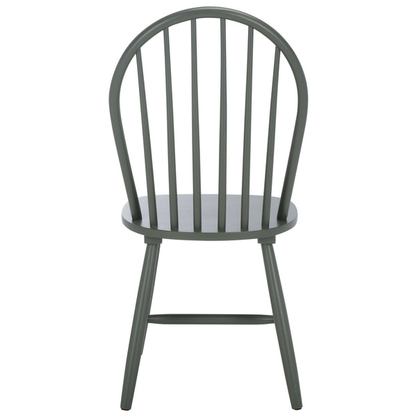 Safavieh Omaha Dining Chair - Elegant Rubberwood Design For Cozy And Chic Dining Experiences At Home Dark Green Wood Dch3300b-set2