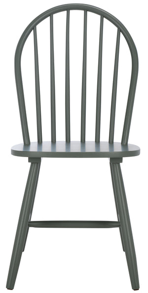 Safavieh Omaha Dining Chair - Elegant Rubberwood Design For Cozy And Chic Dining Experiences At Home Dark Green Wood Dch3300b-set2