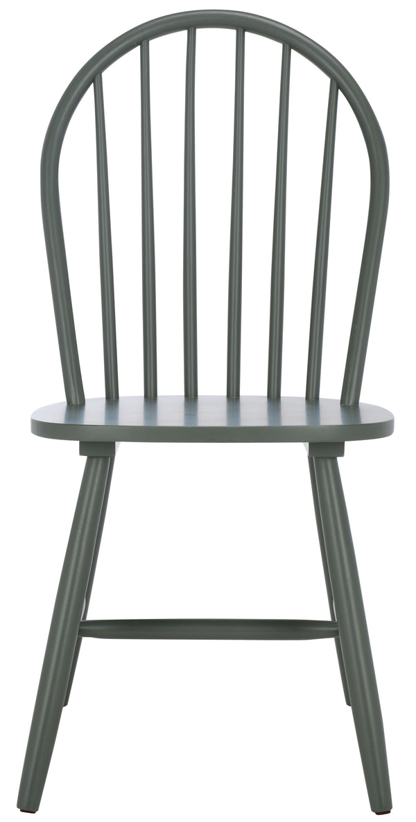 Safavieh Omaha Dining Chair - Elegant Rubberwood Design For Cozy And Chic Dining Experiences At Home Dark Green Wood Dch3300b-set2