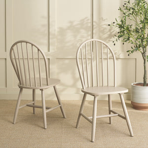 Safavieh Omaha Dining Chair - Elegant Rubberwood Design For Cozy And Chic Dining Experiences At Home Khaki Wood Dch3300c-set2