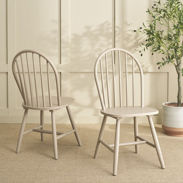 Safavieh Omaha Dining Chair - Elegant Rubberwood Design For Cozy And Chic Dining Experiences At Home Khaki Wood Dch3300c-set2