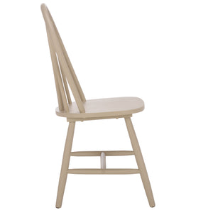 Safavieh Omaha Dining Chair - Elegant Rubberwood Design For Cozy And Chic Dining Experiences At Home Khaki Wood Dch3300c-set2