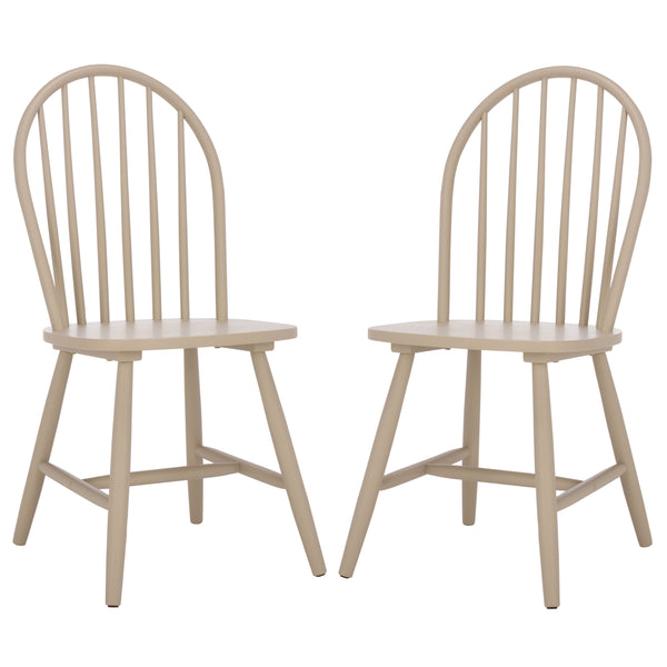 Safavieh Omaha Dining Chair - Elegant Rubberwood Design For Cozy And Chic Dining Experiences At Home Khaki Wood Dch3300c-set2