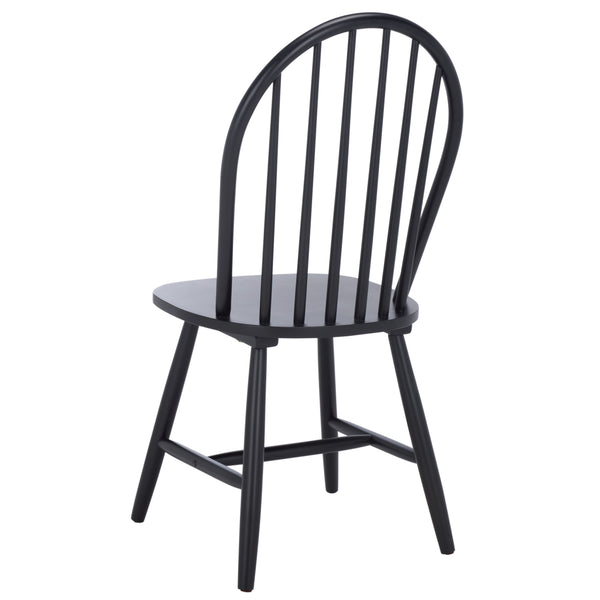 Safavieh Omaha Dining Chair - Elegant Rubberwood Design For Cozy And Chic Dining Experiences At Home Black Wood Dch3300d-set2