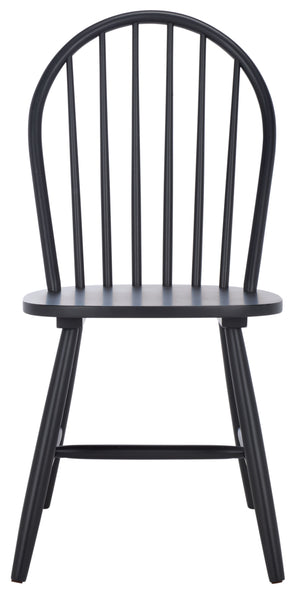 Safavieh Omaha Dining Chair - Elegant Rubberwood Design For Cozy And Chic Dining Experiences At Home Black Wood Dch3300d-set2