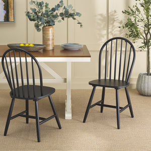 Safavieh Omaha Dining Chair - Elegant Rubberwood Design For Cozy And Chic Dining Experiences At Home Black Wood Dch3300d-set2