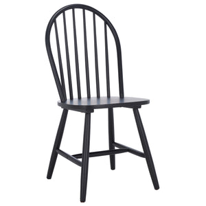 Safavieh Omaha Dining Chair - Elegant Rubberwood Design For Cozy And Chic Dining Experiences At Home Black Wood Dch3300d-set2