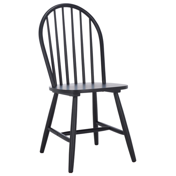 Safavieh Omaha Dining Chair - Elegant Rubberwood Design For Cozy And Chic Dining Experiences At Home Black Wood Dch3300d-set2