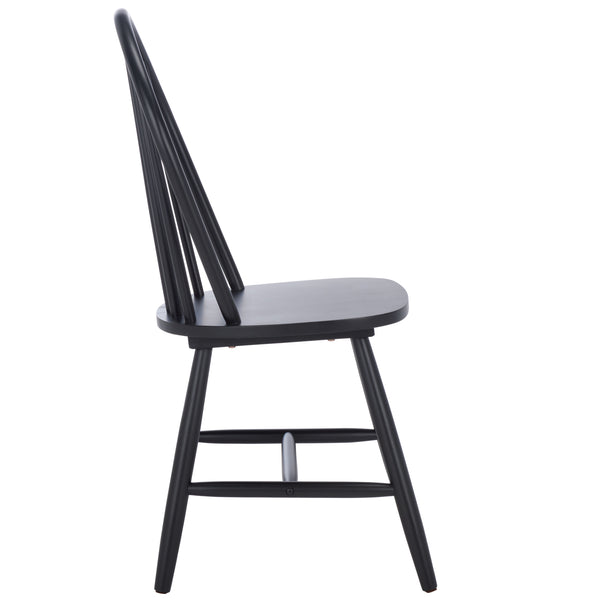 Safavieh Omaha Dining Chair - Elegant Rubberwood Design For Cozy And Chic Dining Experiences At Home Black Wood Dch3300d-set2