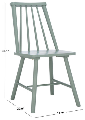 Safavieh ANALIN Dining Chair - Timeless Elegance and Comfort for Any Dining Space, Durable & Stylish Design Sage DCH3302A-SET2