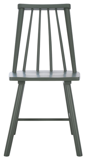 Safavieh Analin Dining Chair - Elevate Your Dining Experience With Stylish Comfort And Eco-friendly Design Dark Green Wood Dch3302b-set2