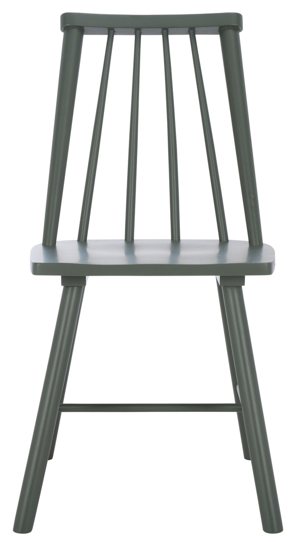 Safavieh Analin Dining Chair - Elevate Your Dining Experience With Stylish Comfort And Eco-friendly Design Dark Green Wood Dch3302b-set2