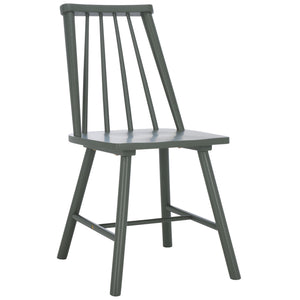 Safavieh Analin Dining Chair - Elevate Your Dining Experience With Stylish Comfort And Eco-friendly Design Dark Green Wood Dch3302b-set2