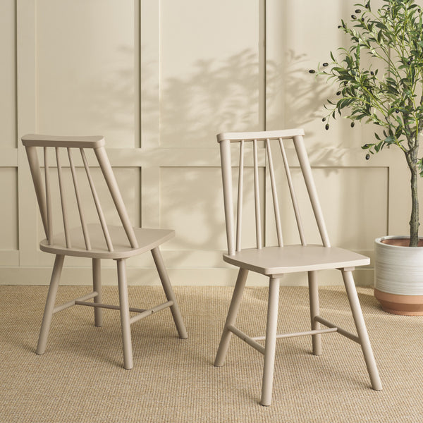 Safavieh Analin Dining Chair - Elevate Your Dining Experience With Stylish Comfort And Eco-friendly Design Khaki Wood Dch3302c-set2