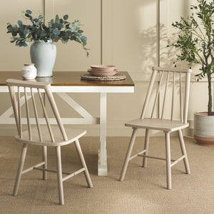 Safavieh Analin Dining Chair - Elevate Your Dining Experience With Stylish Comfort And Eco-friendly Design Khaki Wood Dch3302c-set2