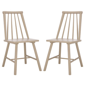 Safavieh Analin Dining Chair - Elevate Your Dining Experience With Stylish Comfort And Eco-friendly Design Khaki Wood Dch3302c-set2