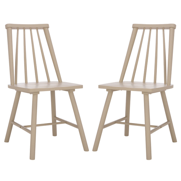 Safavieh Analin Dining Chair - Elevate Your Dining Experience With Stylish Comfort And Eco-friendly Design Khaki Wood Dch3302c-set2