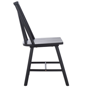 Safavieh Analin Dining Chair - Elevate Your Dining Experience With Stylish Comfort And Eco-friendly Design Black Wood Dch3302d-set2